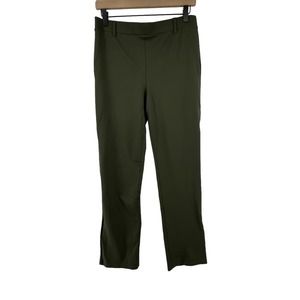 Quince Size Medium Pants Pull On Skinny Dark Olive Green Stretch Career Dress